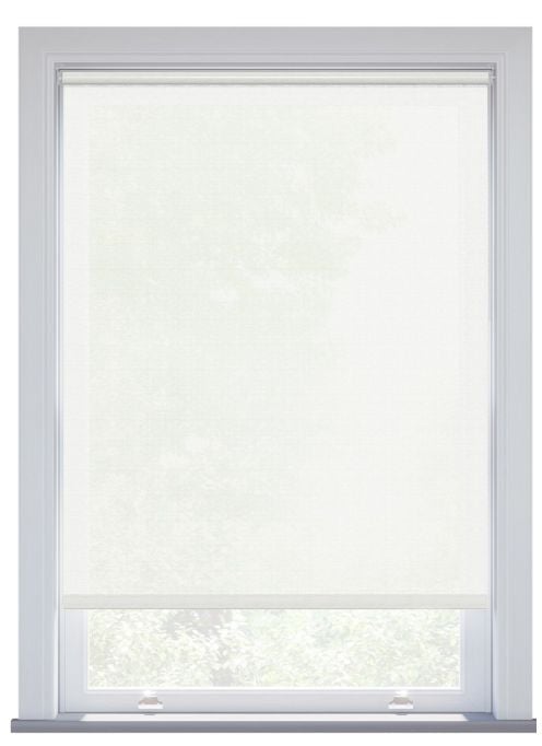 Echo Cotton White Roller Blind