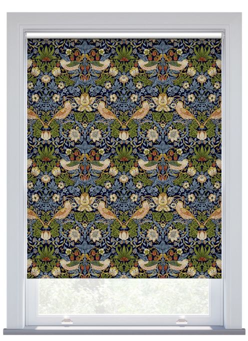 Morris & Co. Strawberry Thief Indigo Roller Blind