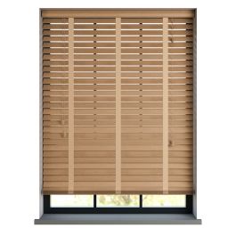 Premium Light Oak Taped Basswood Blind