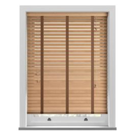 Tuscan Oak Taped Real Wood Blind