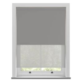 Bella Bullet and Echo Mid Grey Double Roller Blind