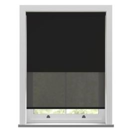 Bella Noir and Echo Noir Double Roller Blind