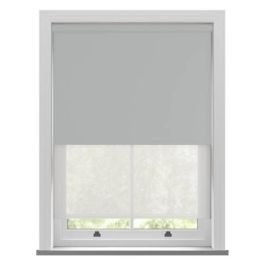 Bella Vellum and Echo Light Grey Double Roller Blind
