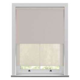 Bella Placid and Echo Cream Double Roller Blind