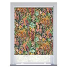 Harlequin Acropora, Brazilian Rosewood Blackout Roller Blind