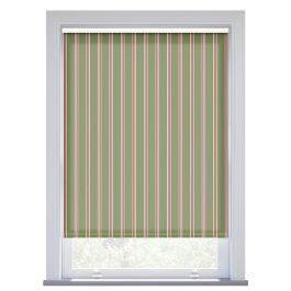 JL x Sanderson Arbre Stripe, Thyme Raspberry Roller Blind