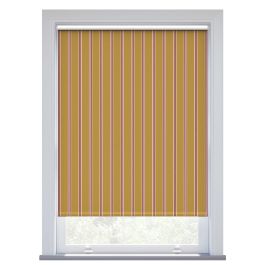 JL x Sanderson Arbre Stripe, Ochre Raspberry Blackout Roller Blind