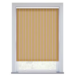 JL x Sanderson Arbre Stripe, Ochre Raspberry Roller Blind