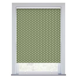 JL x Sanderson Dabu Blackout, Forest Green Roller Blind