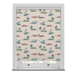 Cath Kidston Fast Cars Cream Roller Blind