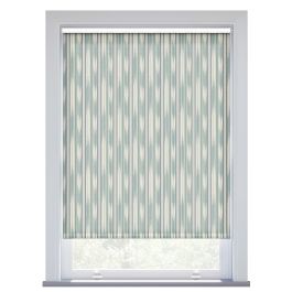 Sanderson Ishi, Teal and Canal Blue Roller Blind