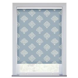 JL x Sanderson Ottoman Flowers, Dove Blue Roller Blind
