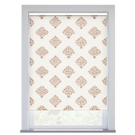 JL x Sanderson Ottoman Flowers, Paprika Roller Blind