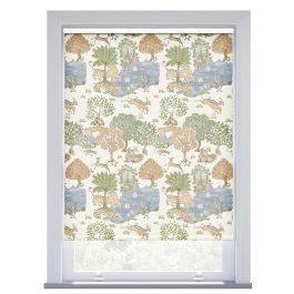 JL x Sanderson Pamir Garden, Flax Olive Roller Blind