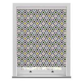 Orla Kiely Spot Flower Ditsy Blue Multi Roller Blind
