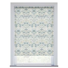 Morris & Co. Strawberry Thief Cloud Blue Roller Blind