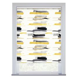 Harlequin Zeal Watercolour, Charcoal Blackout Roller Blind