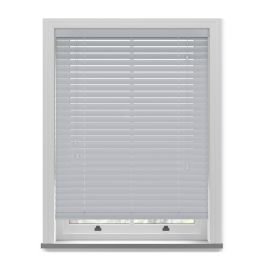 Soft Grey Faux Wood Blind