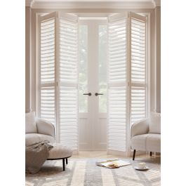 Stark White Full Height Shutter