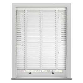 Classic White Taped Real Wood Blind