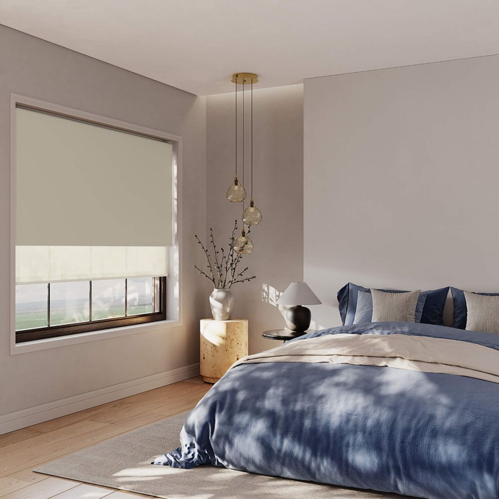 Hessian Double Roller Blind