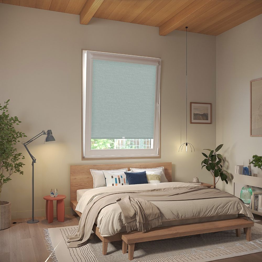 Pale Denim Linen Touch Perfect Fit Roller Blind