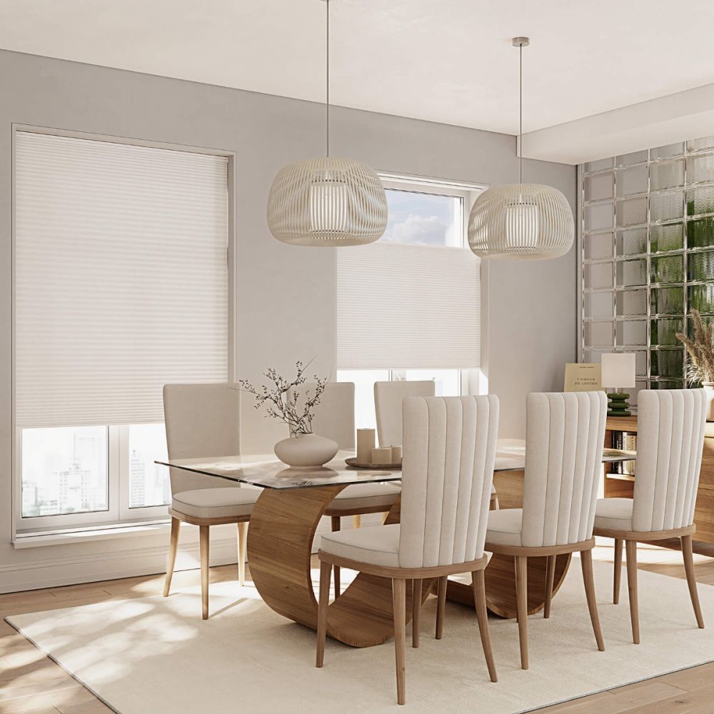 Paper White Honeycomb Blind