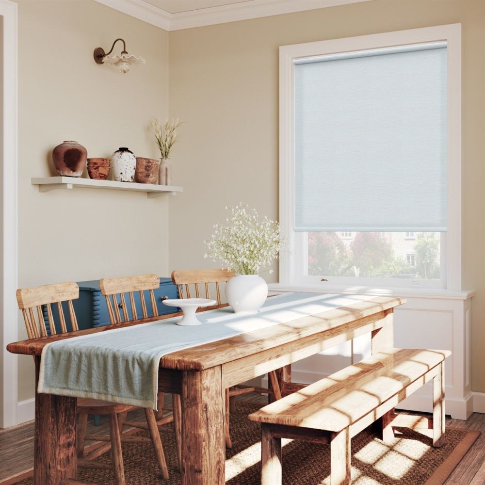Sky Marbled Weave Electric Roller Blind