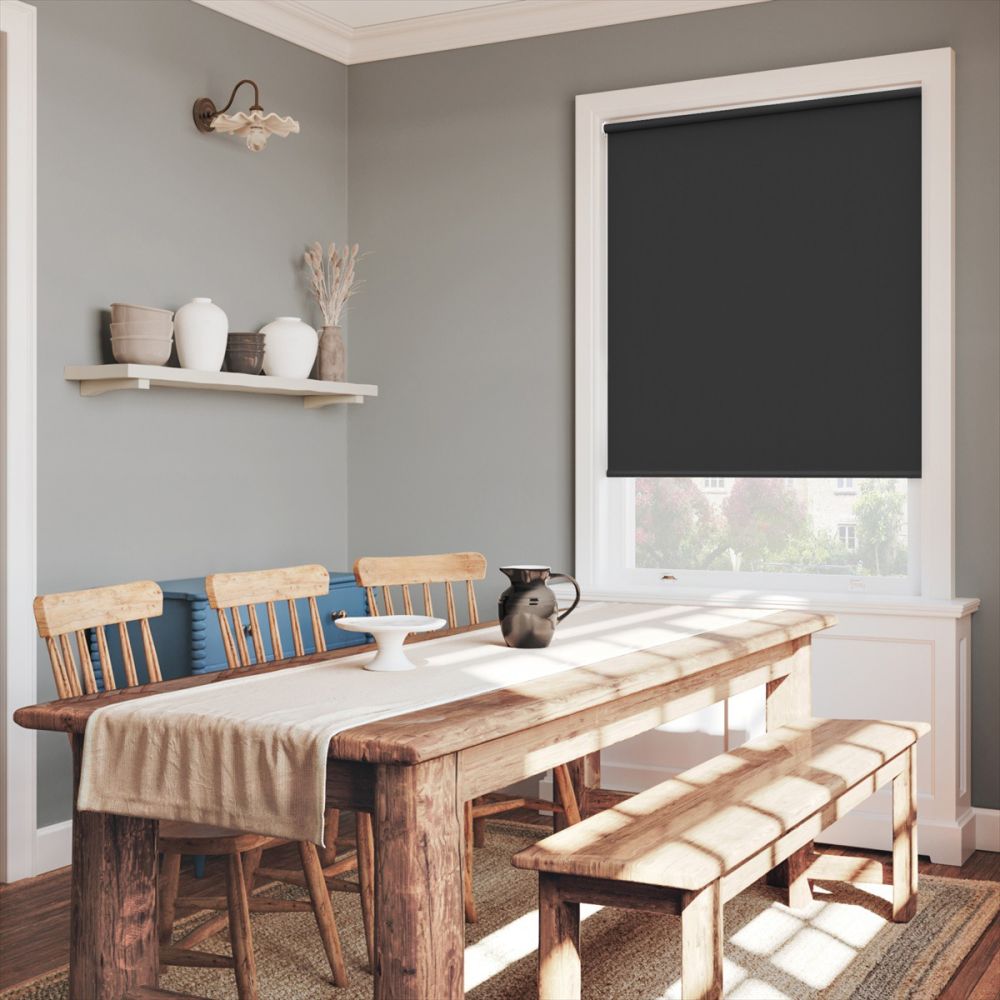 Pitch Black Blackout Twist Fit Roller Blind