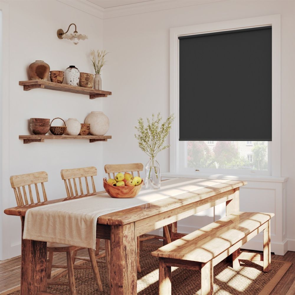 Pitch Black Blackout Electric Roller Blind