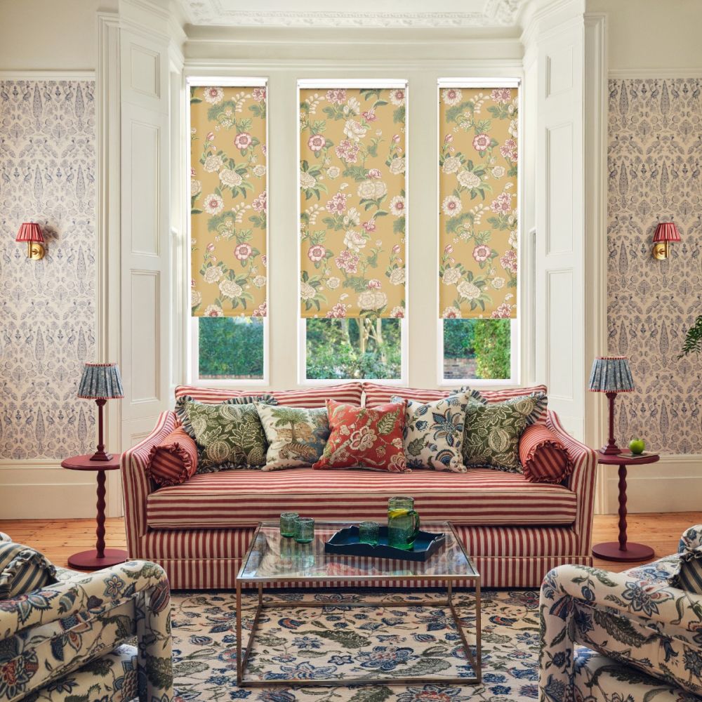 JL x Sanderson Boxwood, Honeycomb/Nettle Roller Blind