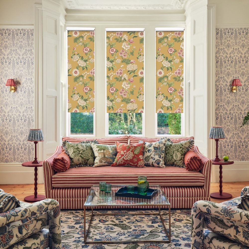 JL x Sanderson Boxwood, Honeycomb/Nettle Blackout Roller Blind