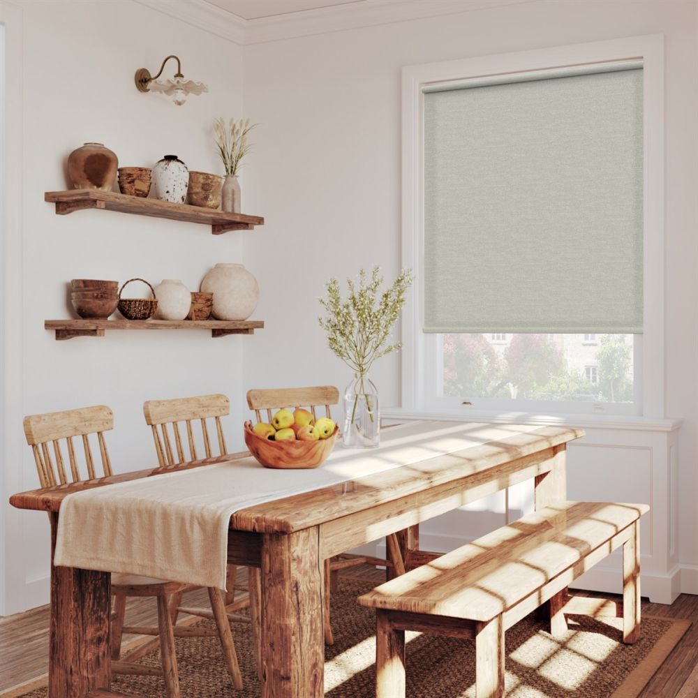 Beige Linen Touch Electric Roller Blind