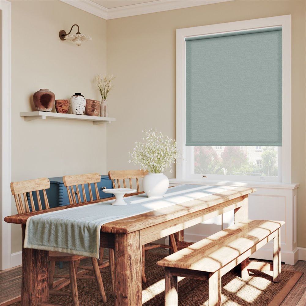 Pale Denim Linen Touch Twist Fit Roller Blind