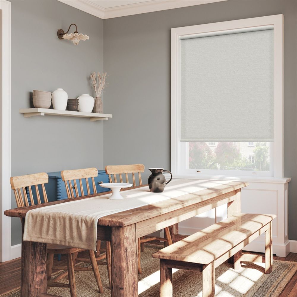 Cloud Grey Linen Touch Twist Fit Roller Blind
