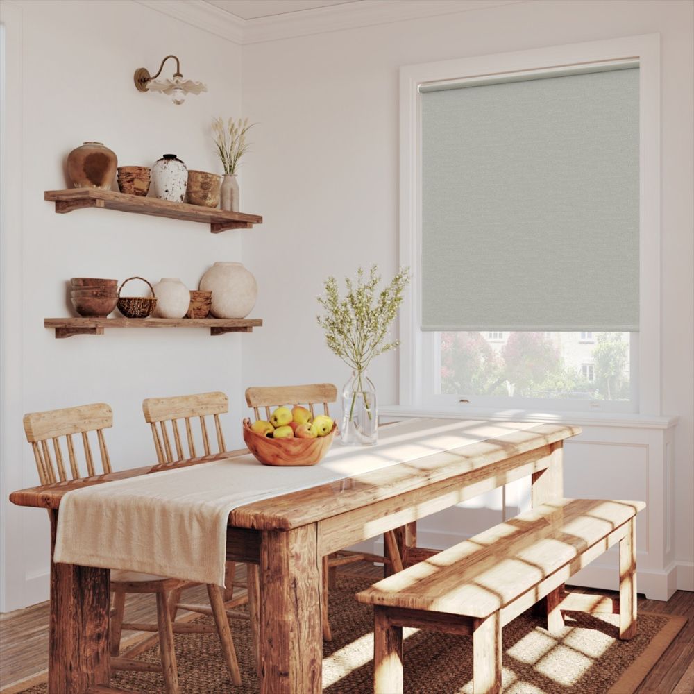 Beige Linen Touch Blackout Twist Fit Roller Blind
