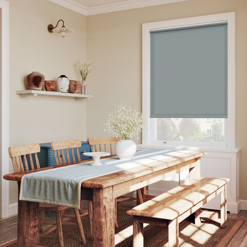 Ocean Mist Twill Twist Fit Roller Blind