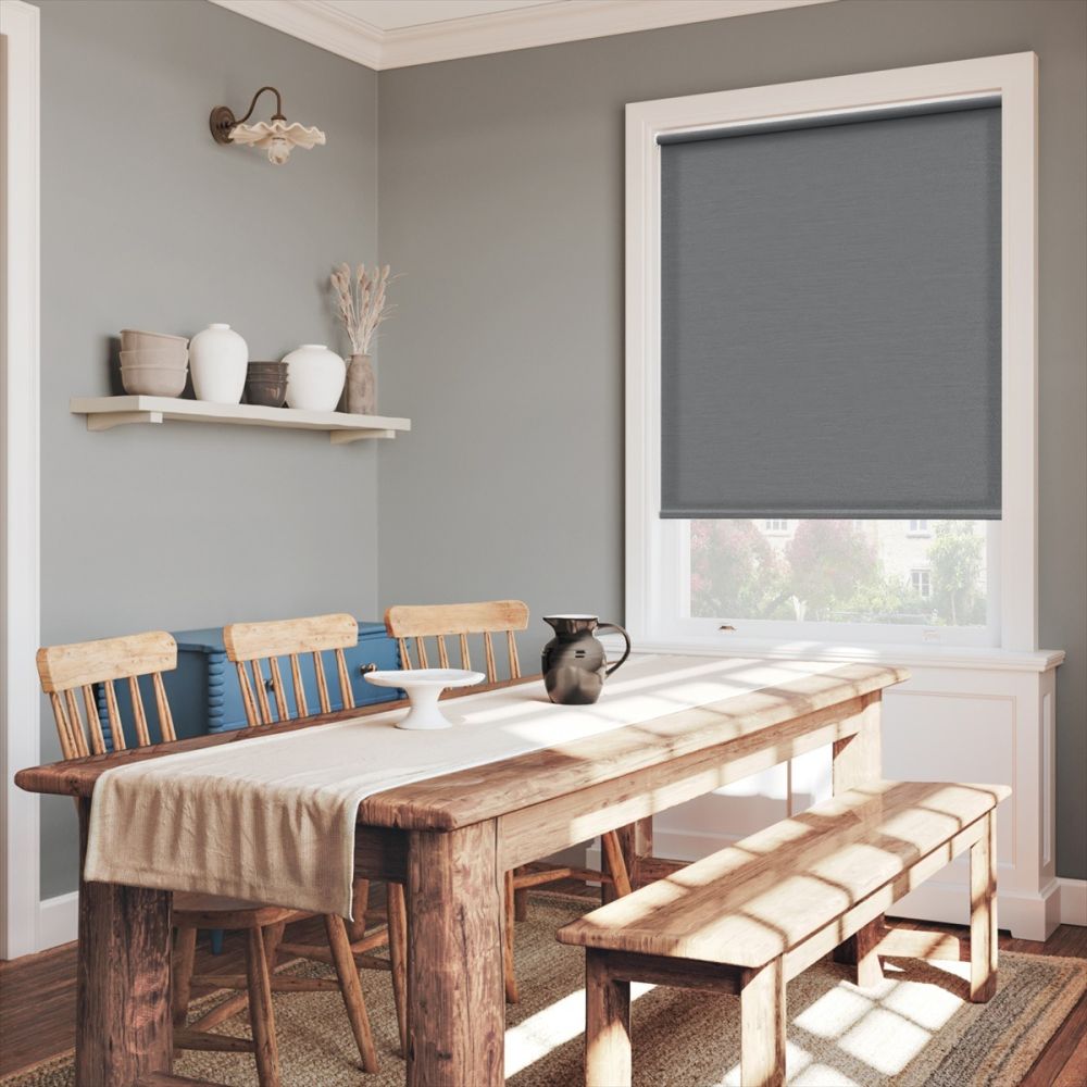 Grey Twill Twist Fit Roller Blind