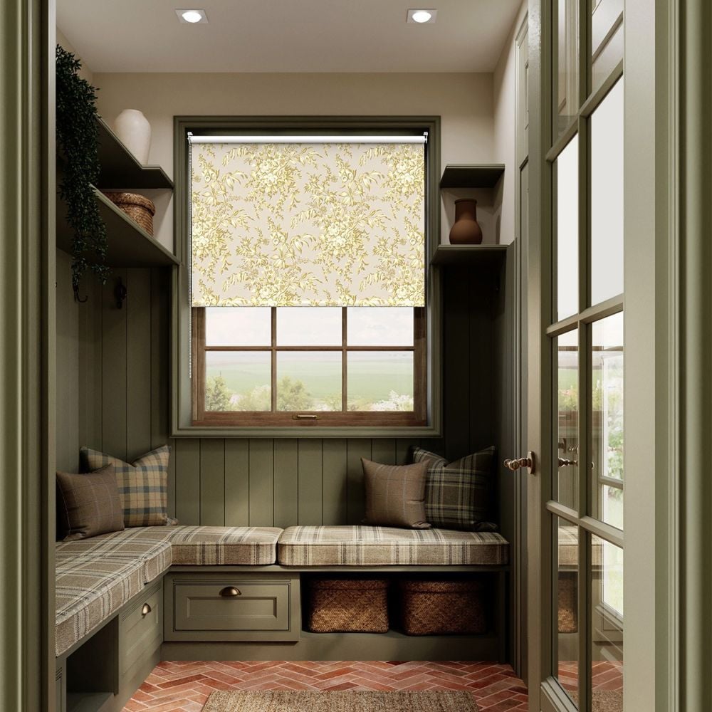 Laura Ashley Picardie Gold Roller Blind