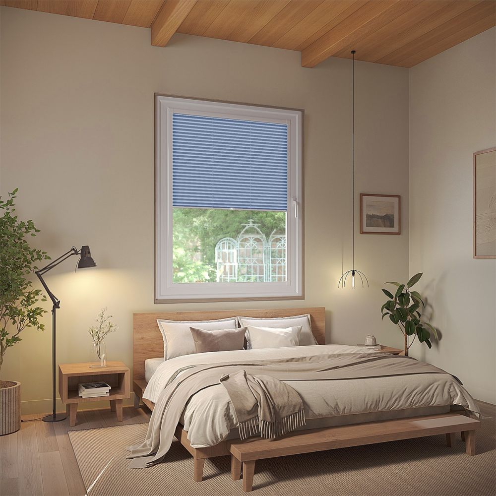 Chambray Textured Perfect Fit Pleated Blind