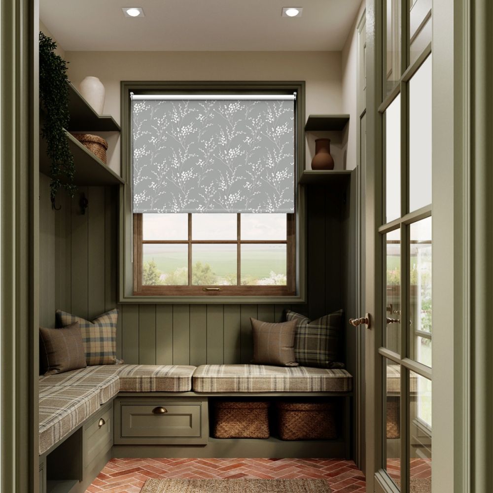 Laura Ashley Pussy Willow Steel Roller Blind 