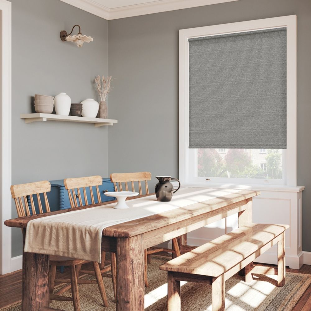 Vintage Denim Tweed Twist Fit Roller Blind