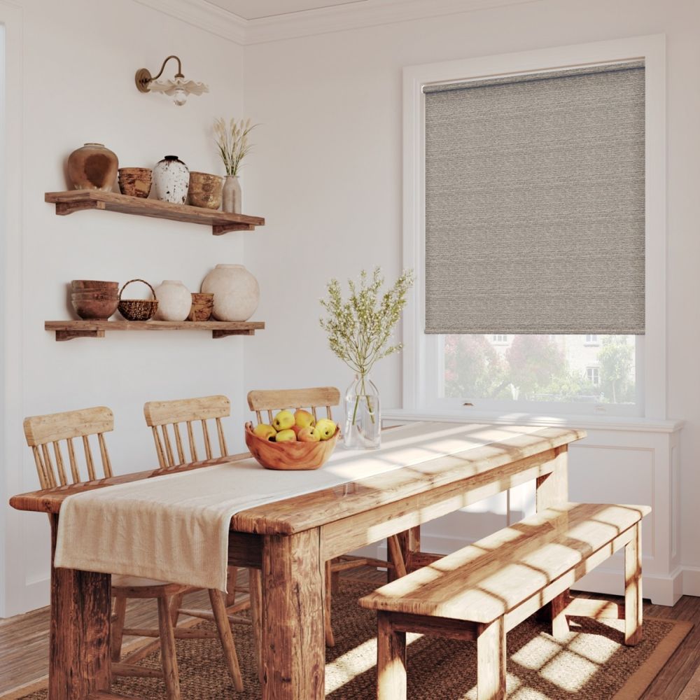 Antique Gold Tweed Twist Fit Roller Blind 