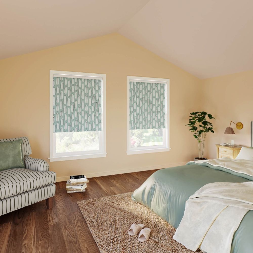 Miss Print Bloom Blossom Quarry Roller Blind