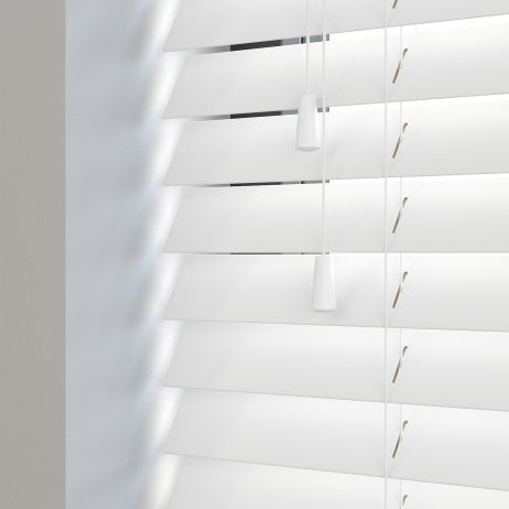 Classic White Real Wood Blind