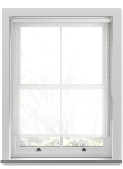Echo Cotton White Roller Blind
